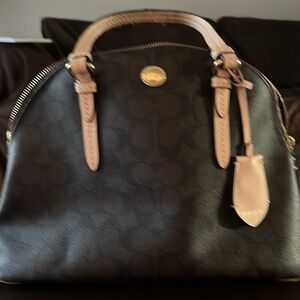 Dark brown Coach purse